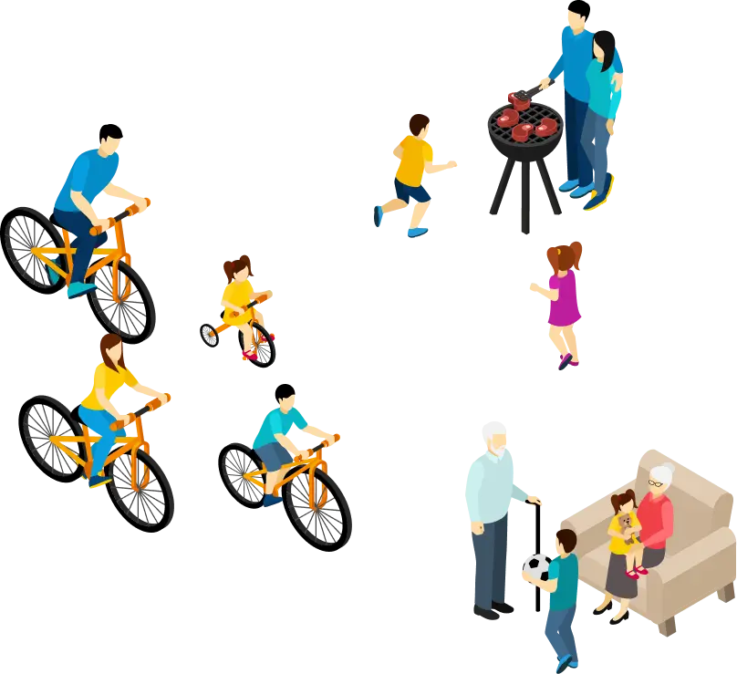 機械を動かす人イラスト